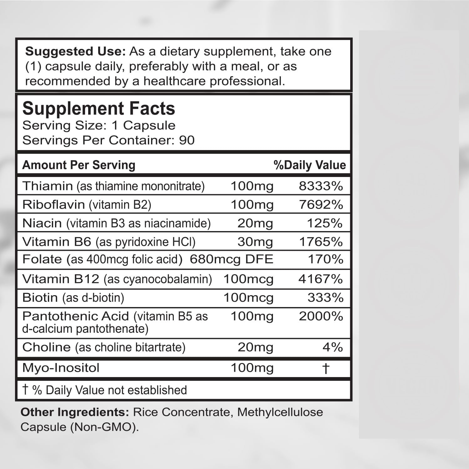 Vitamin B Complex Capsules – Energy, Brain & Daily Wellness Support