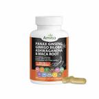 Ginseng & Ginkgo Biloba Complex | Mental Clarity & Energy Boost Capsules