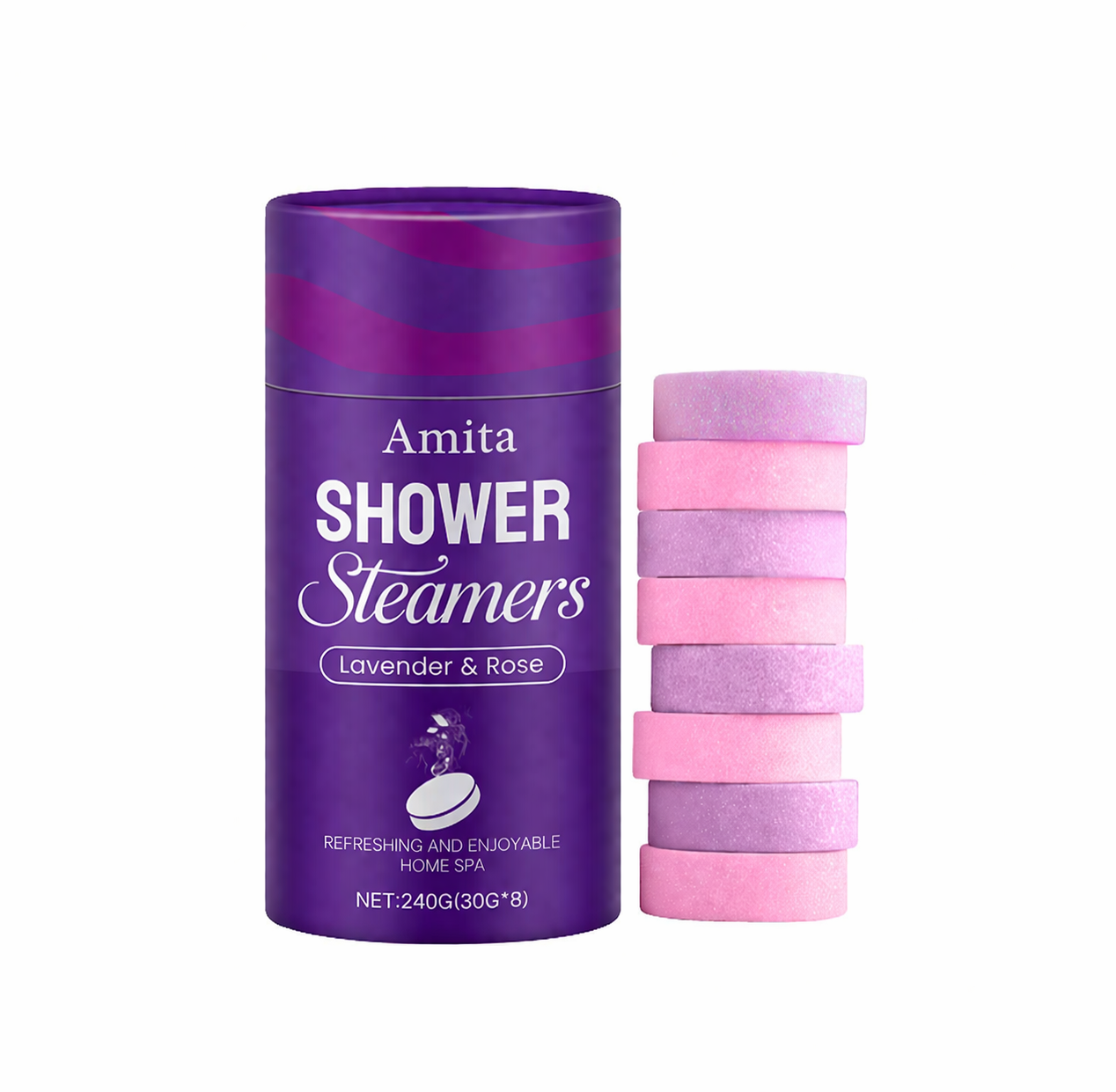 Calm & Balance Bath Tablets – Rose & Lavender Relaxation Ritual