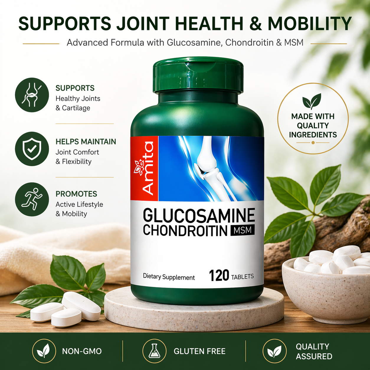 Glucosamine Chondroitin Capsules – Joint Support & Mobility Formula