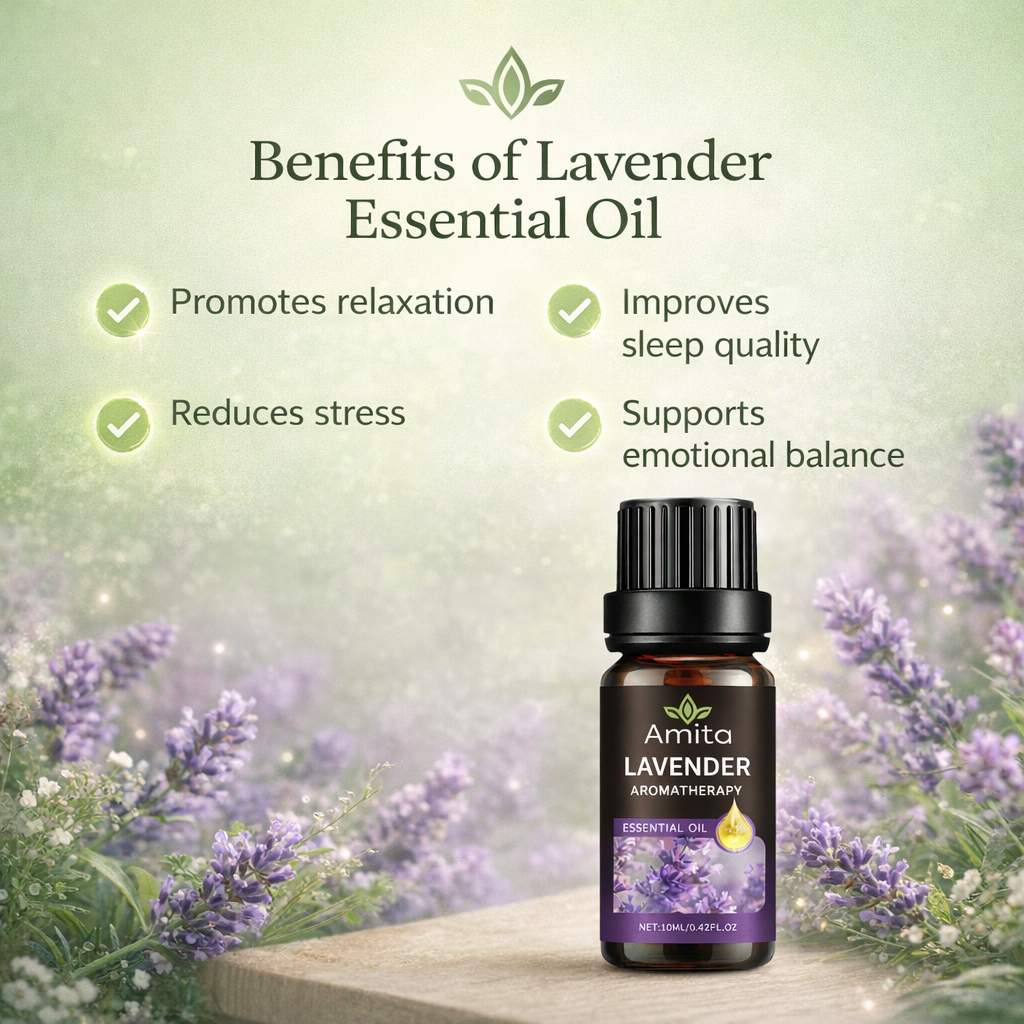 Calm & Balance Lavender Oil – Natural Relaxation & Sleep Support