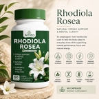 Rhodiola Rosea Extract – Energy, Focus & Stress Support Capsules