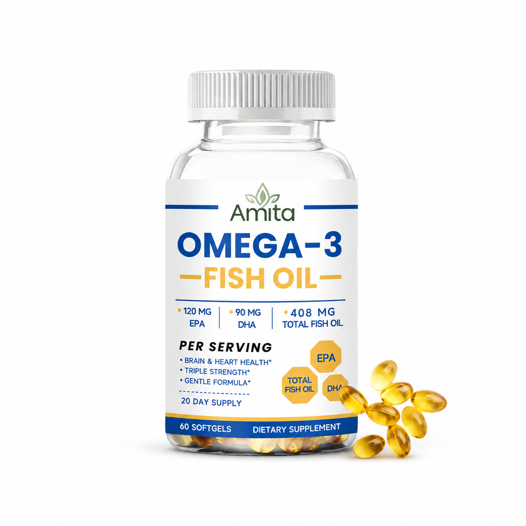 Omega-3 Fish Oil Softgels – EPA & DHA for Heart, Brain & Joint Support