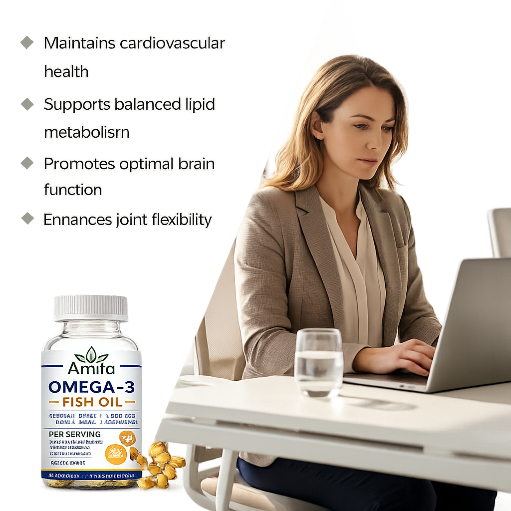 Omega-3 Fish Oil Softgels – EPA & DHA for Heart, Brain & Joint Support