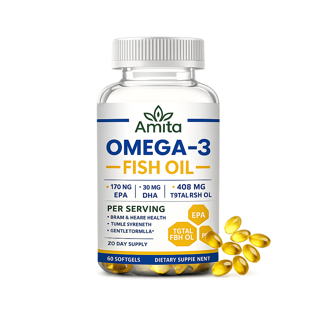 Omega-3 Fish Oil Softgels – EPA & DHA for Heart, Brain & Joint Support